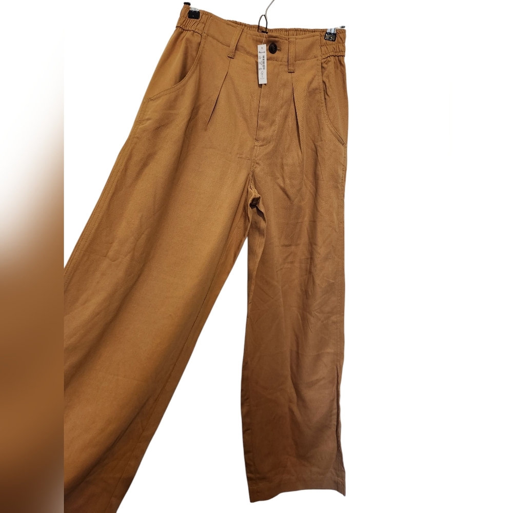 Madewell Tan Trousers Relaxed Fit Lightweight Fabric